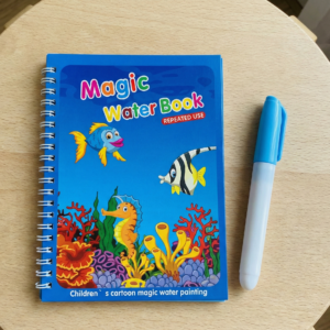 Reusable Magic Water Drawing Book – Quick Dry Coloring Doodle Pad with Magic Pen