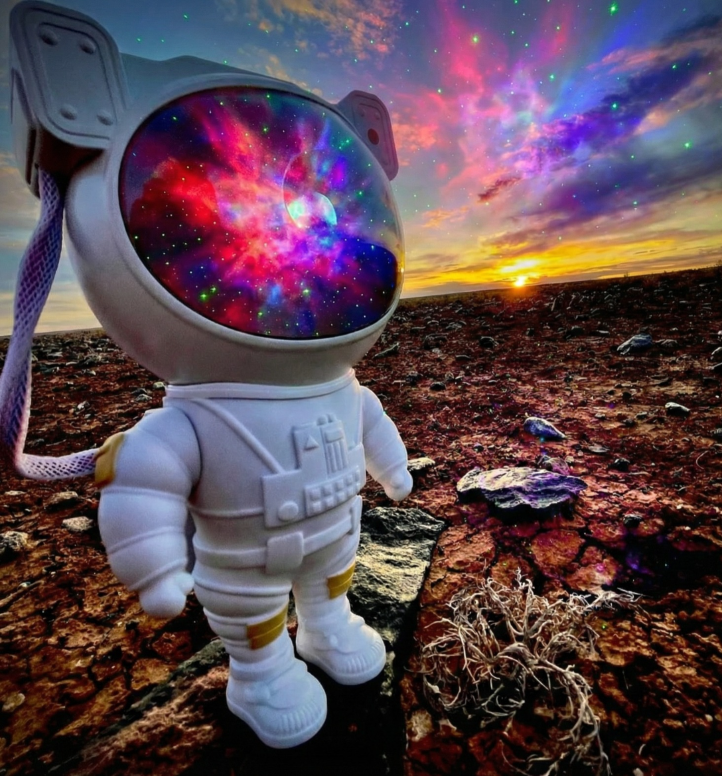 Astronaut Galaxy Lamp – Projector Night Light