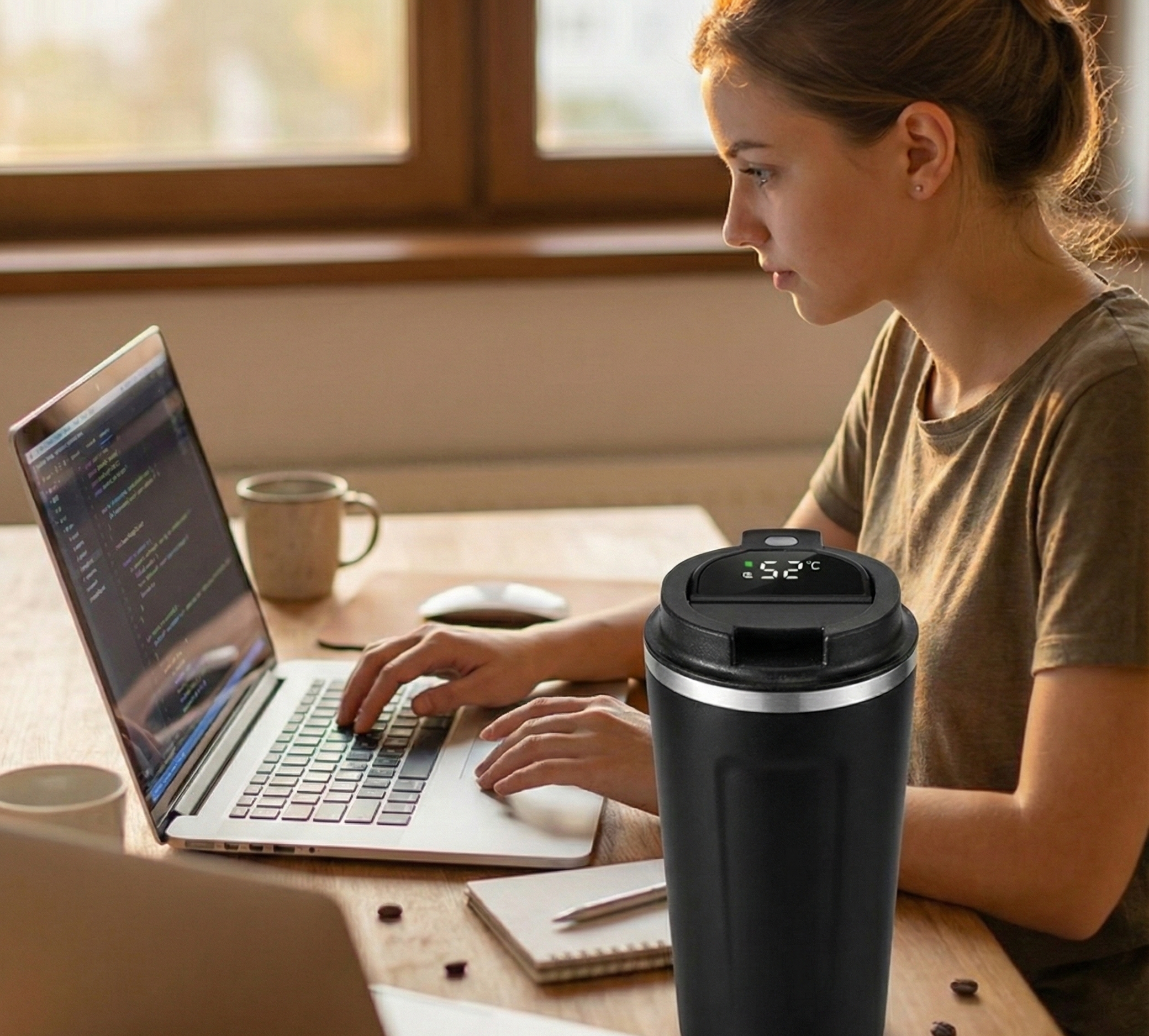 LED Temperature Display Water Bottle – Smart Stainless Steel Travel Bottle