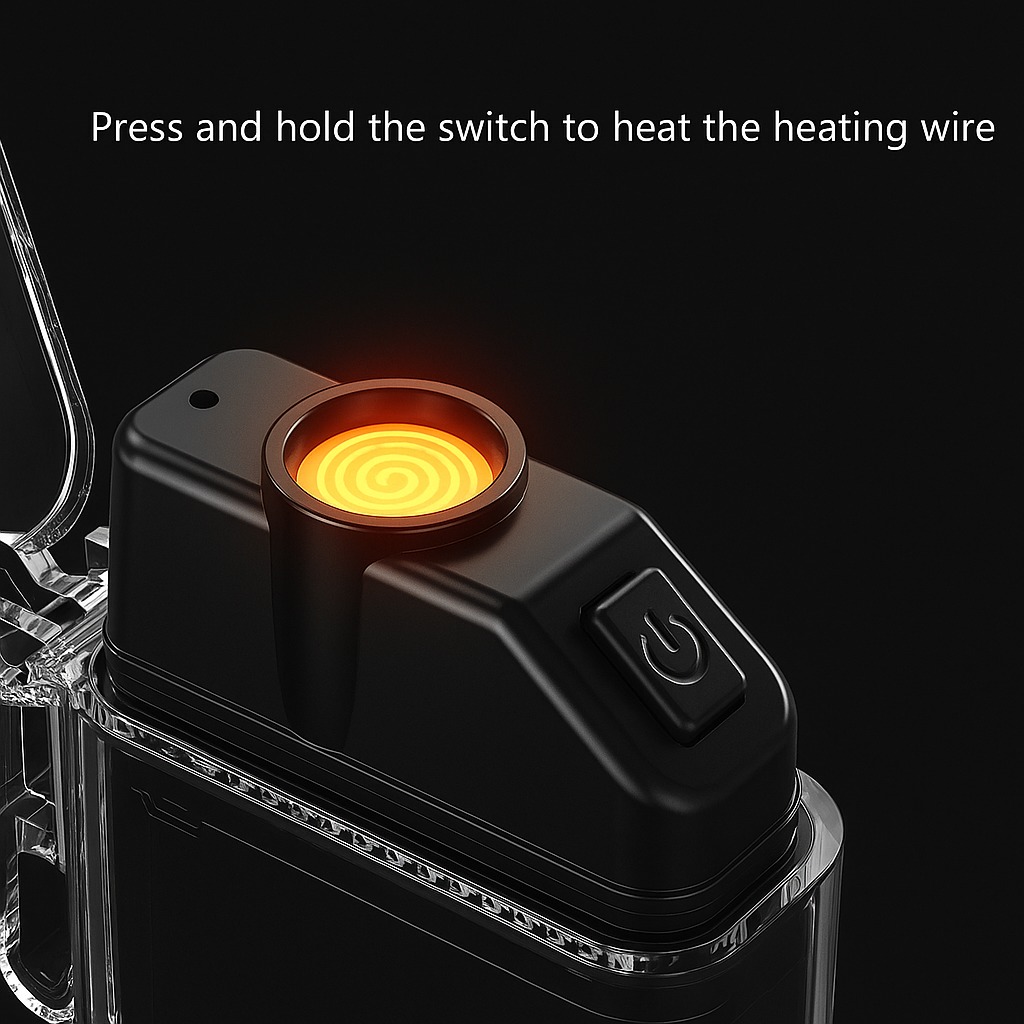 2 in 1 Flashlight Lighter  (USB Rechargeable)