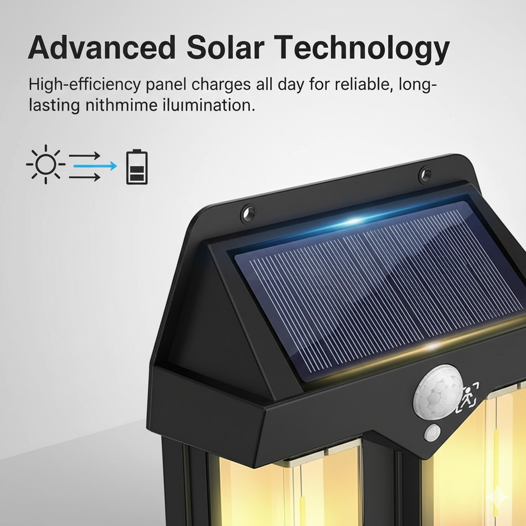 Solar Sensor Light – Outdoor Waterproof Motion Sensor LED Light