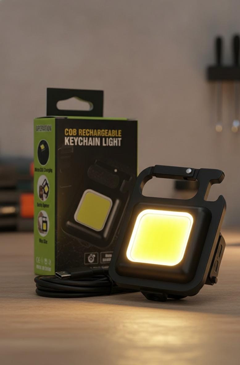 Mini Rechargeable Keychain Flashlight