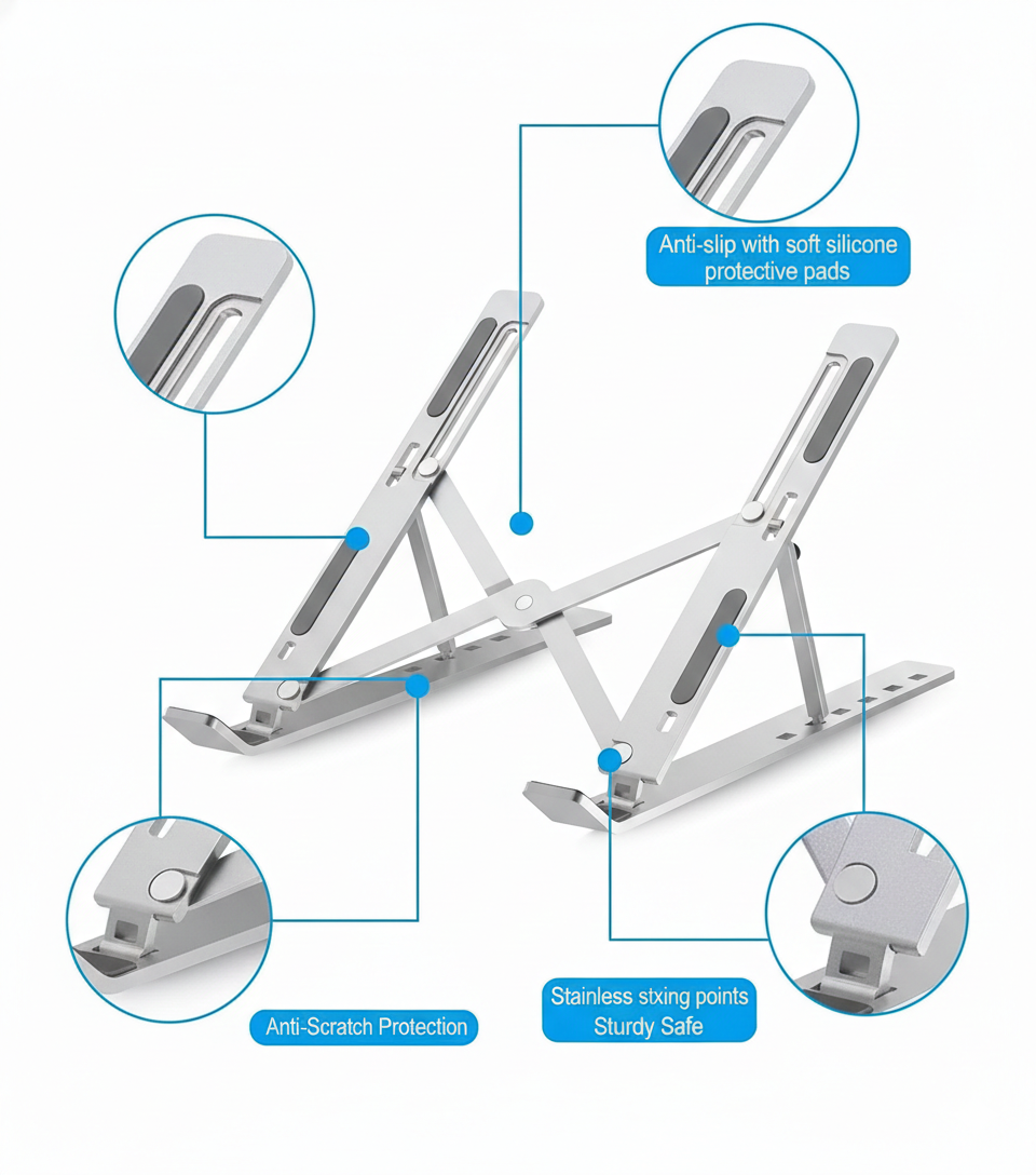 Adjustable Aluminium Laptop Stand