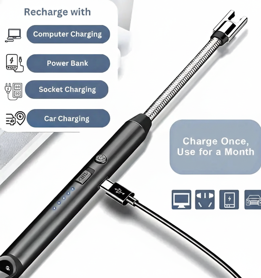 USB Rechargeable Electric Gas Lighter