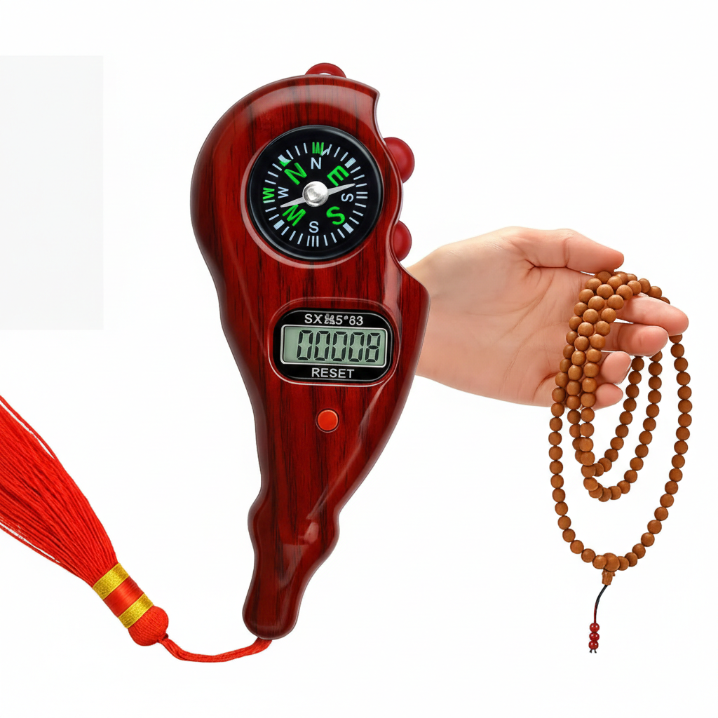 Digital Counter with Compass – Prayer & Meditation Counting Tool