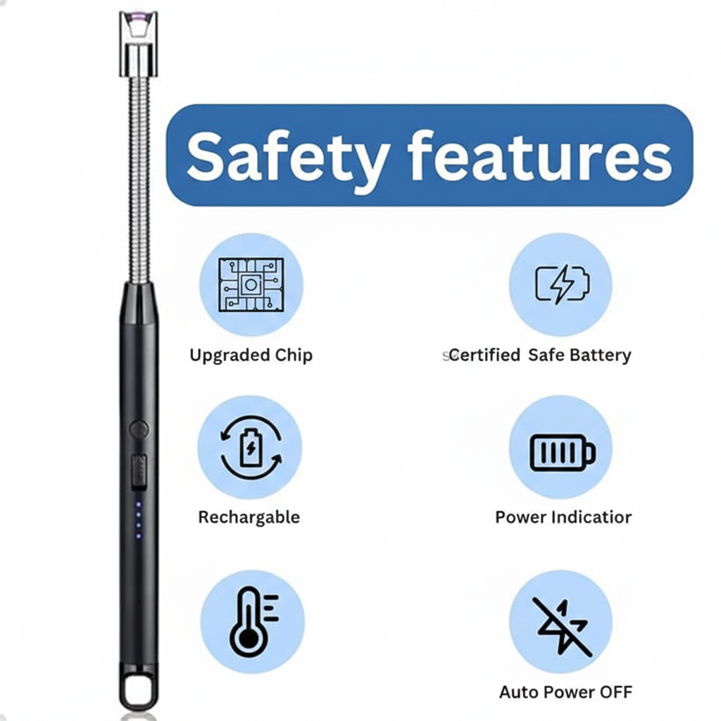 USB Rechargeable Electric Gas Lighter