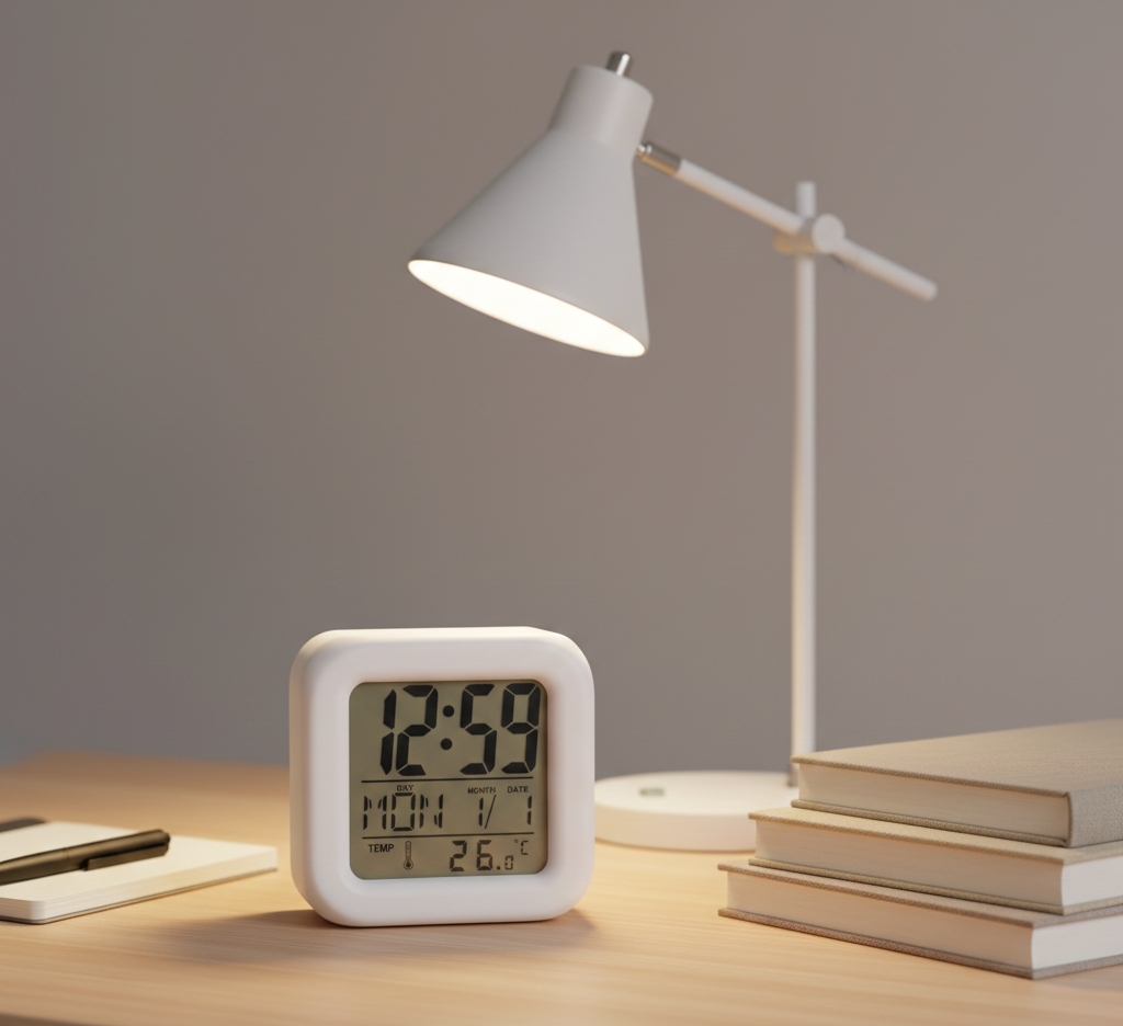 Colour Changing Digital Alarm Clock with Touch Light