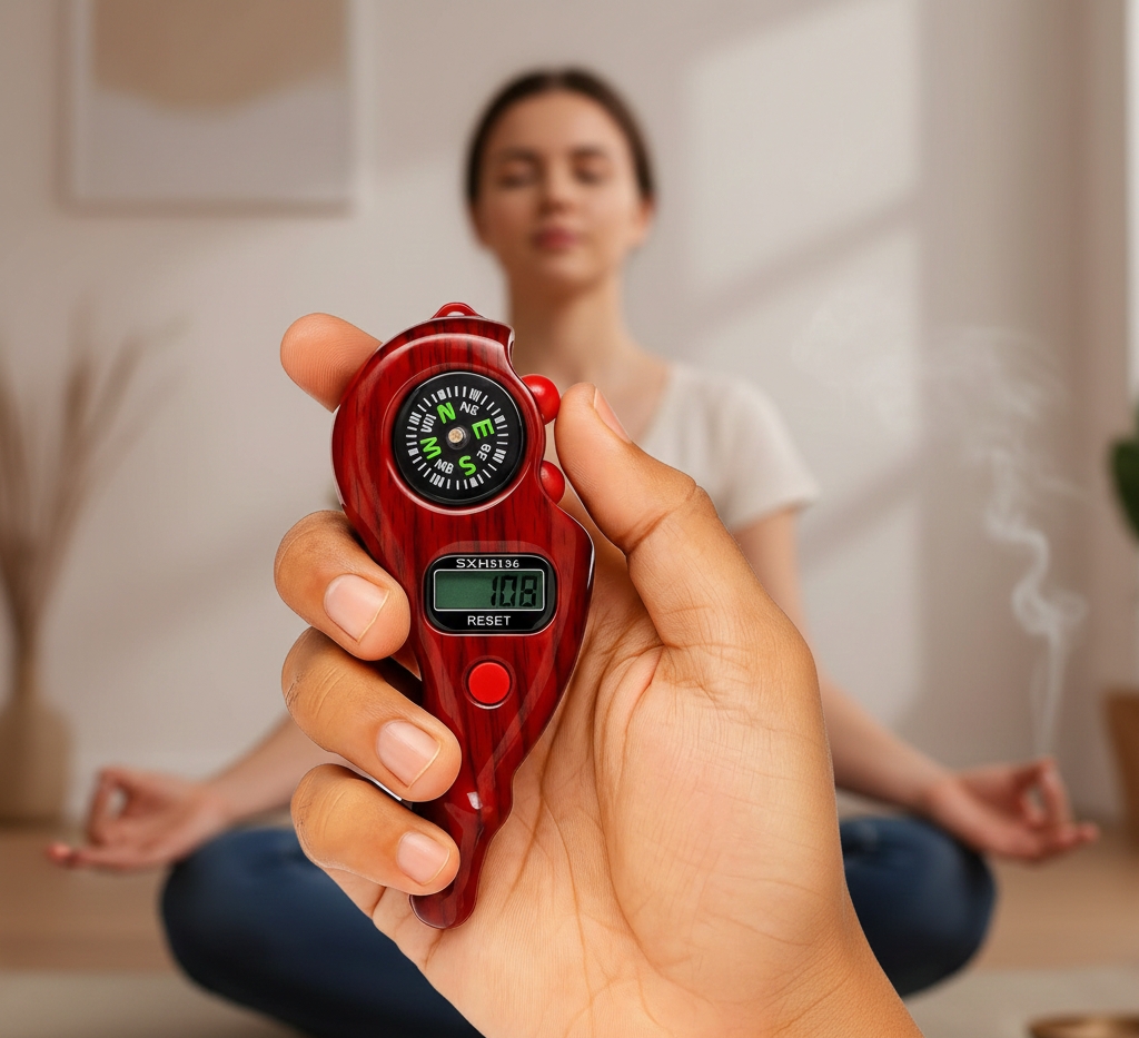 Digital Counter with Compass – Prayer & Meditation Counting Tool